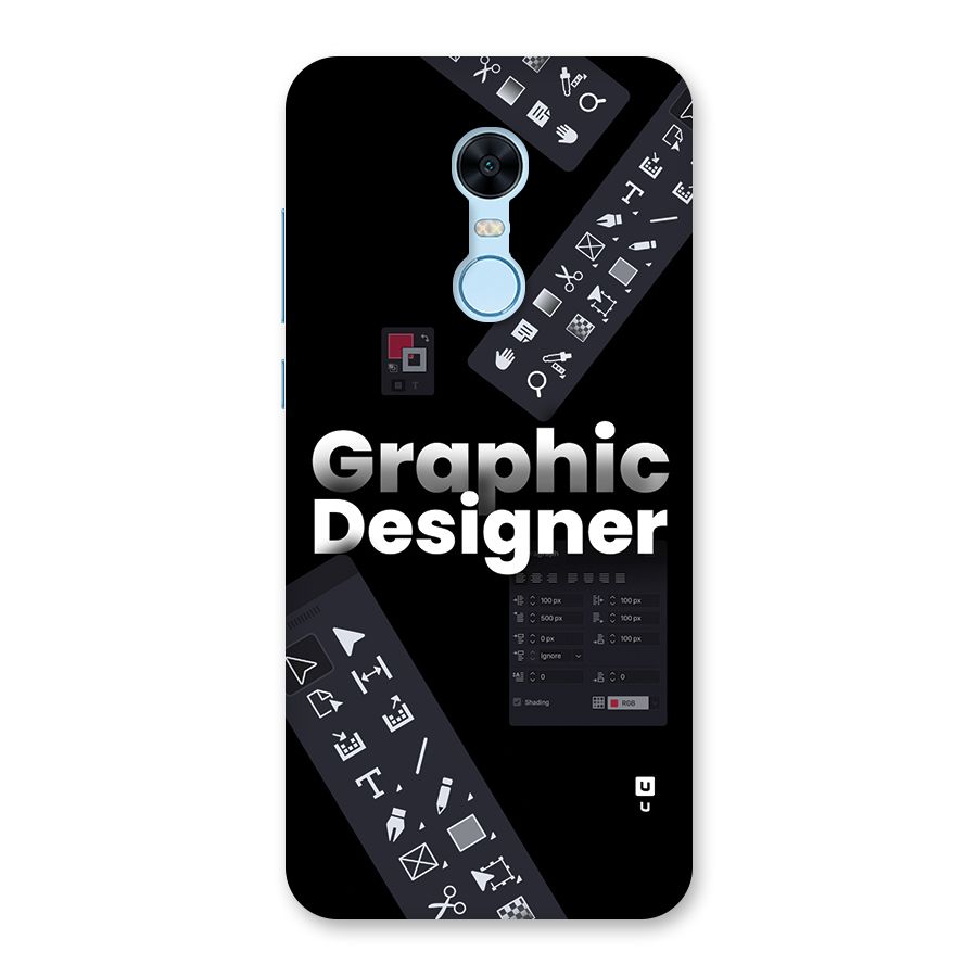 Graphic Designer Tools Back Case for Redmi Note 5