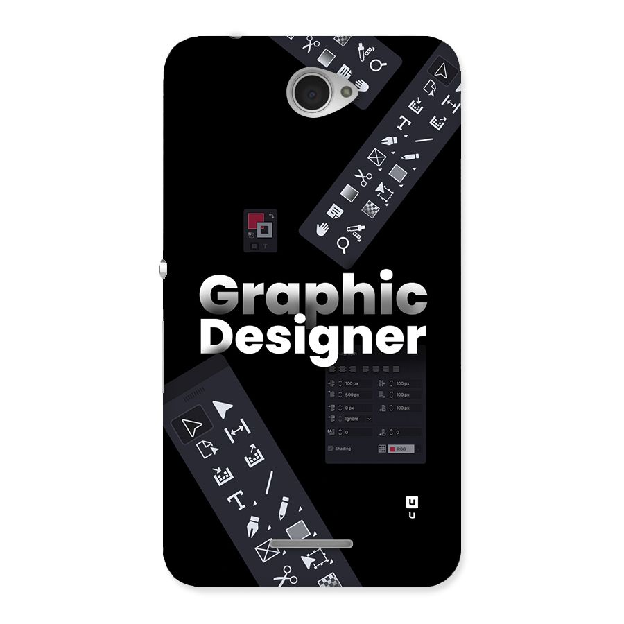 Graphic Designer Tools Back Case for Xperia E4