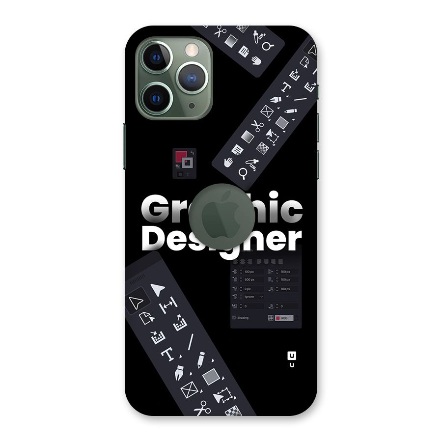Graphic Designer Tools Back Case for iPhone 11 Pro Logo Cut
