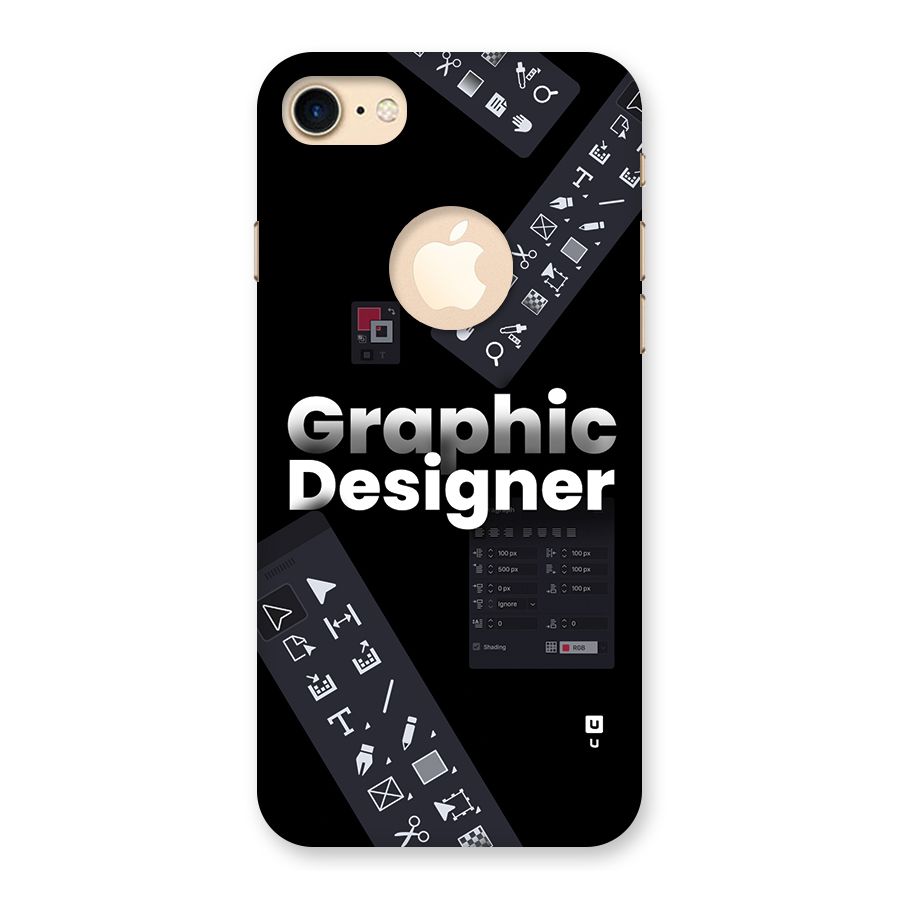 Graphic Designer Tools Back Case for iPhone 7 Logo Cut