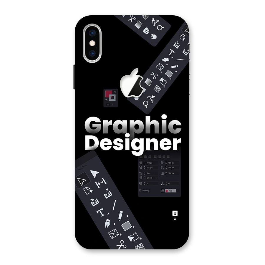 Graphic Designer Tools Back Case for iPhone XS Max Apple Cut