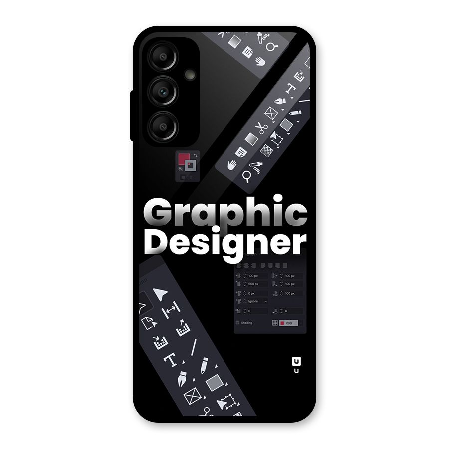 Graphic Designer Tools Glass Back Case for Galaxy A14 5G
