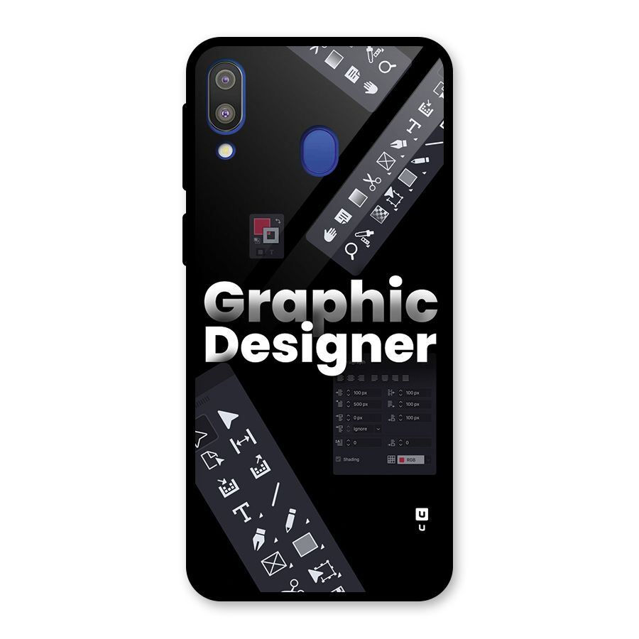 Graphic Designer Tools Glass Back Case for Galaxy M20