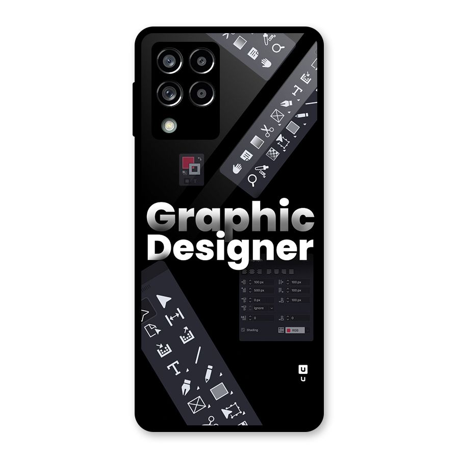 Graphic Designer Tools Glass Back Case for Galaxy M53 5G