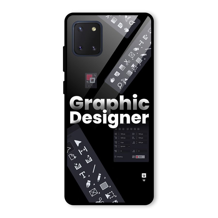 Graphic Designer Tools Glass Back Case for Galaxy Note 10 Lite