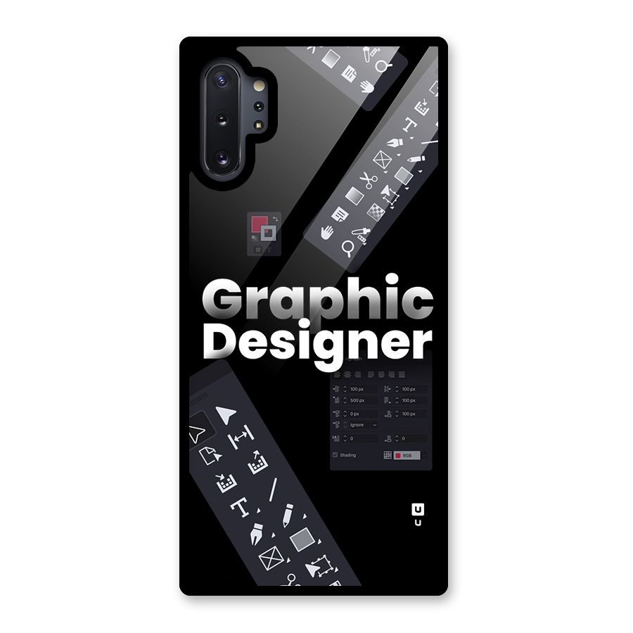 Graphic Designer Tools Glass Back Case for Galaxy Note 10 Plus