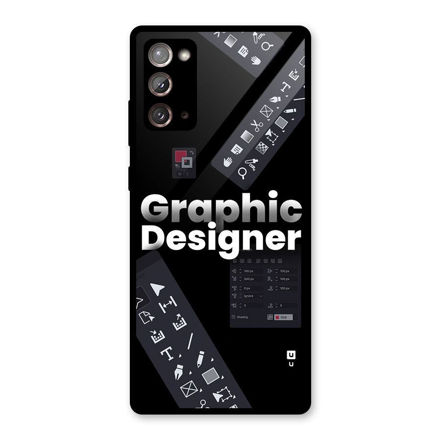 Graphic Designer Tools Glass Back Case for Galaxy Note 20