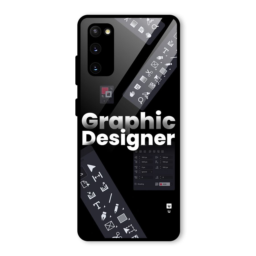 Graphic Designer Tools Glass Back Case for Galaxy S20 FE