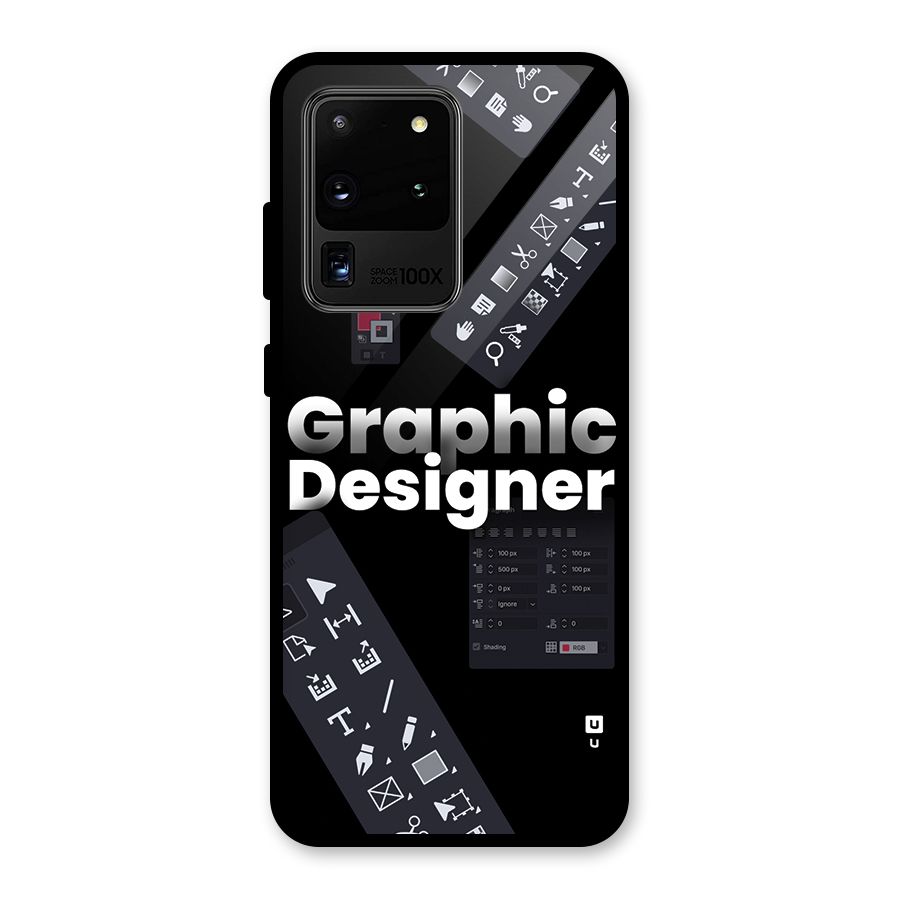 Graphic Designer Tools Glass Back Case for Galaxy S20 Ultra