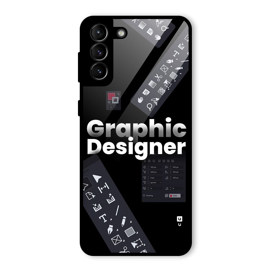 Graphic Designer Tools Glass Back Case for Galaxy S21 Plus