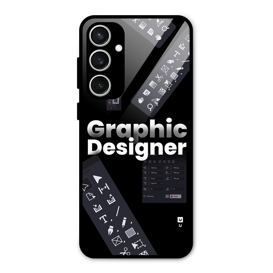 Graphic Designer Tools Glass Back Case for Galaxy S23 FE