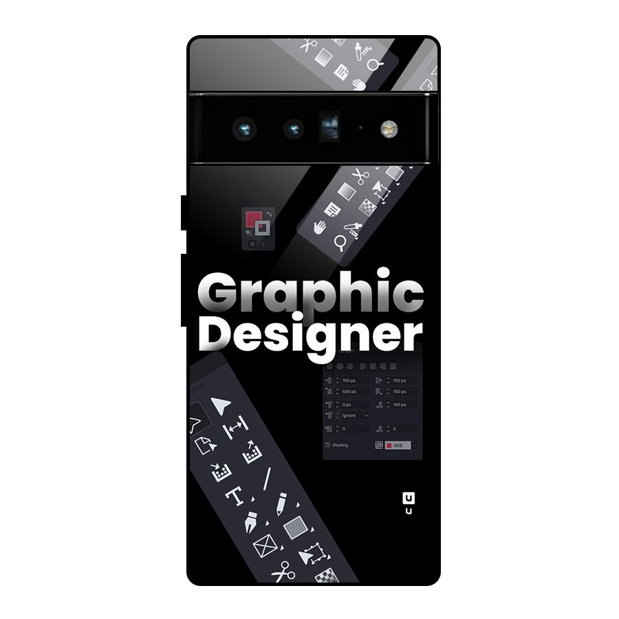Graphic Designer Tools Glass Back Case for Google Pixel 6 Pro