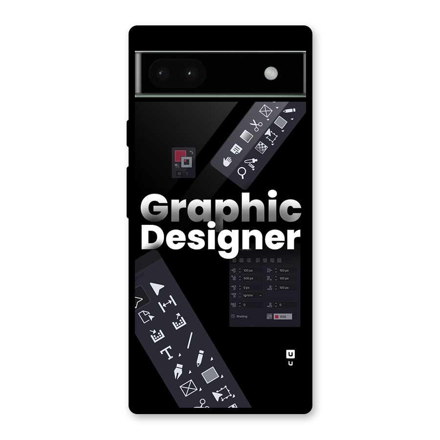 Graphic Designer Tools Glass Back Case for Google Pixel 6a