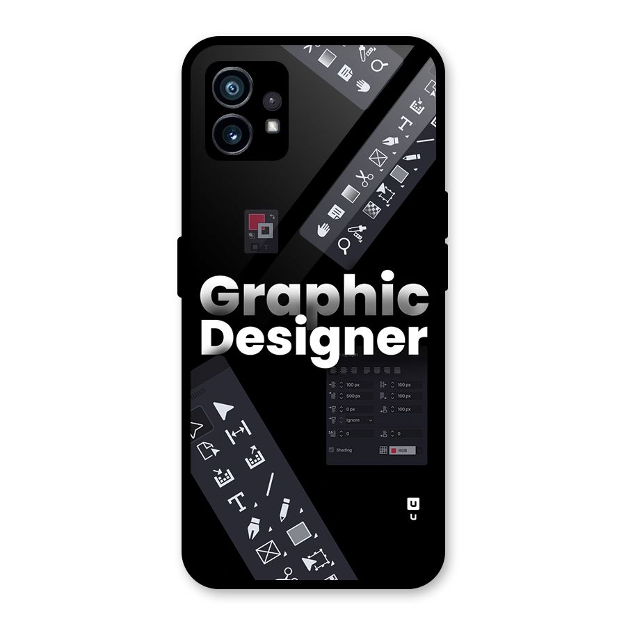 Graphic Designer Tools Glass Back Case for Nothing Phone 1
