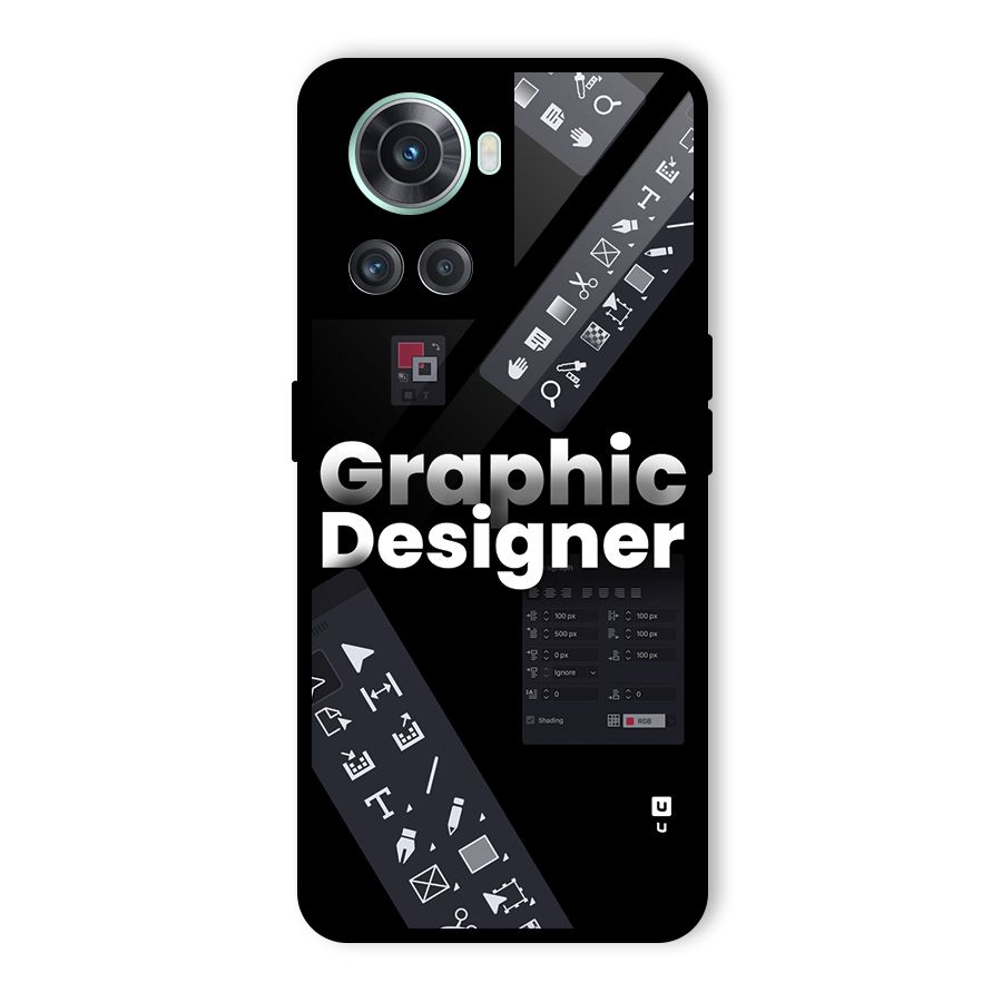 Graphic Designer Tools Glass Back Case for OnePlus 10R