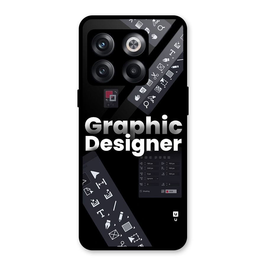Graphic Designer Tools Glass Back Case for OnePlus 10T