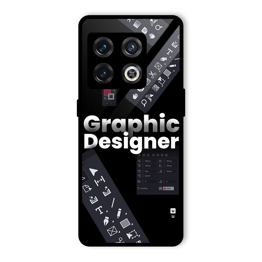 Graphic Designer Tools Glass Back Case for OnePlus 10 Pro 5G