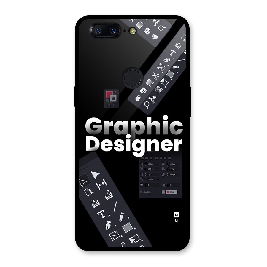 Graphic Designer Tools Glass Back Case for OnePlus 5T