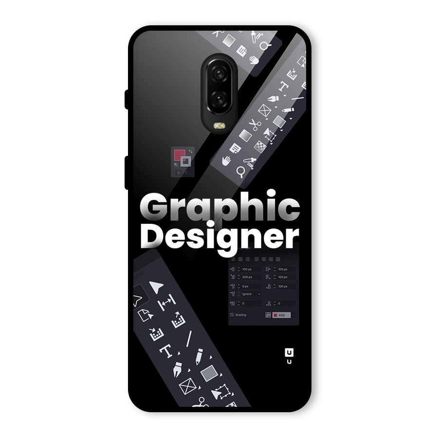 Graphic Designer Tools Glass Back Case for OnePlus 6T