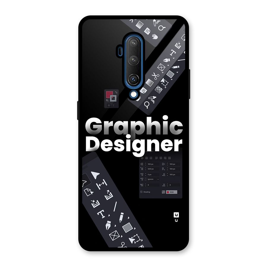 Graphic Designer Tools Glass Back Case for OnePlus 7T Pro