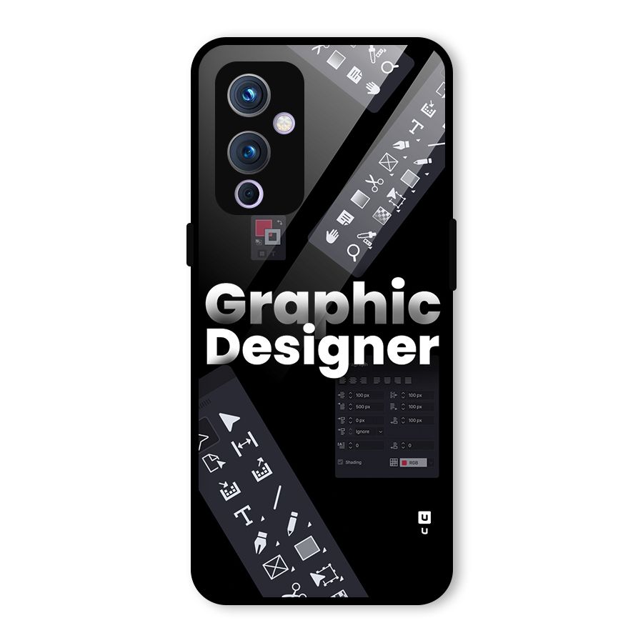Graphic Designer Tools Glass Back Case for OnePlus 9