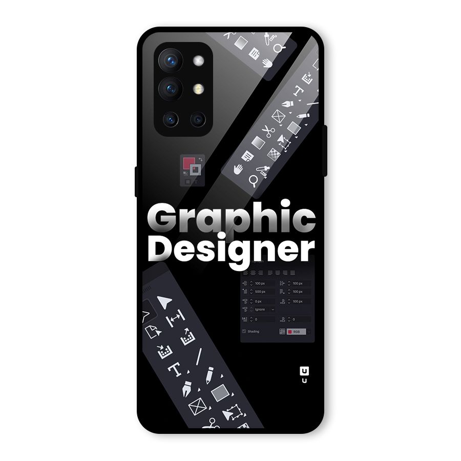 Graphic Designer Tools Glass Back Case for OnePlus 9R