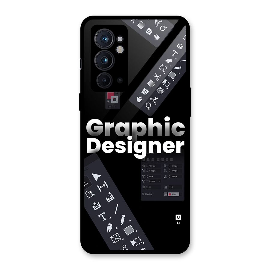 Graphic Designer Tools Glass Back Case for OnePlus 9RT 5G