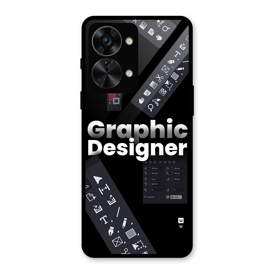 Graphic Designer Tools Glass Back Case for OnePlus Nord 2T