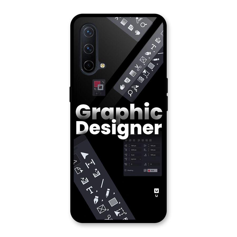 Graphic Designer Tools Glass Back Case for OnePlus Nord CE 5G