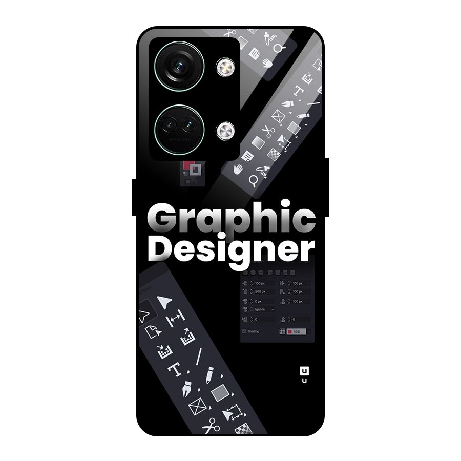 Graphic Designer Tools Glass Back Case for Oneplus Nord 3