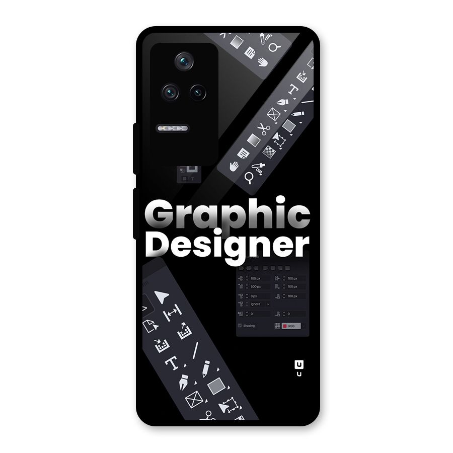 Graphic Designer Tools Glass Back Case for Poco F4 5G