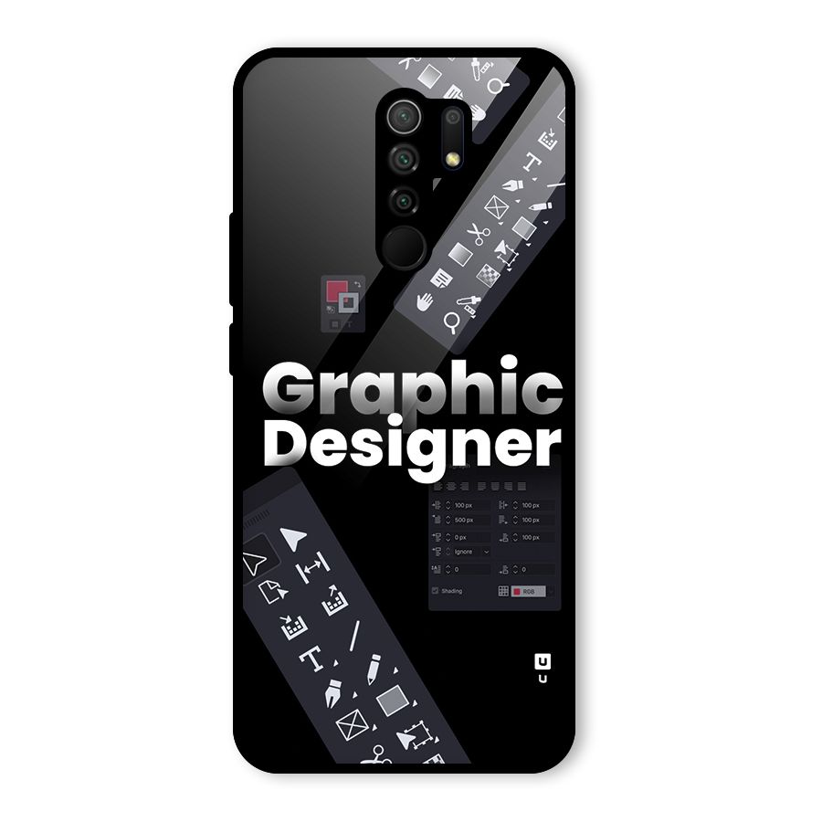 Graphic Designer Tools Glass Back Case for Poco M2
