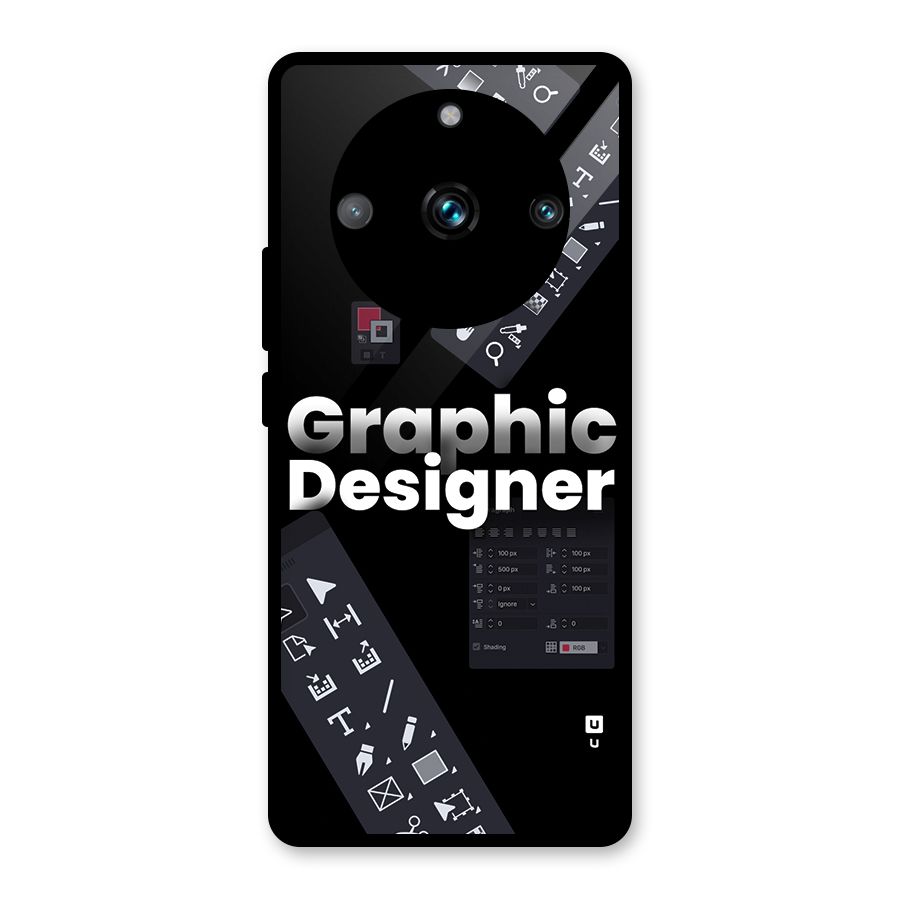 Graphic Designer Tools Glass Back Case for Realme 11 Pro Plus