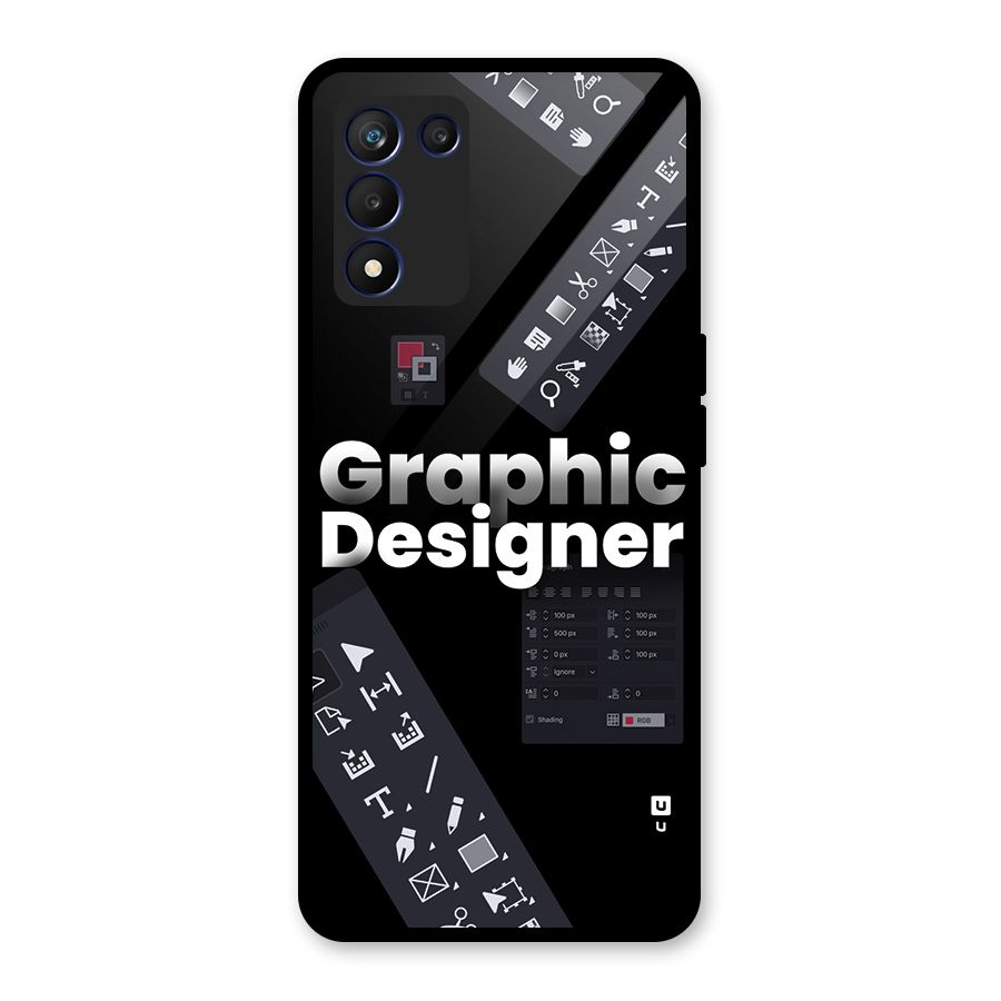 Graphic Designer Tools Glass Back Case for Realme 9 5G Speed