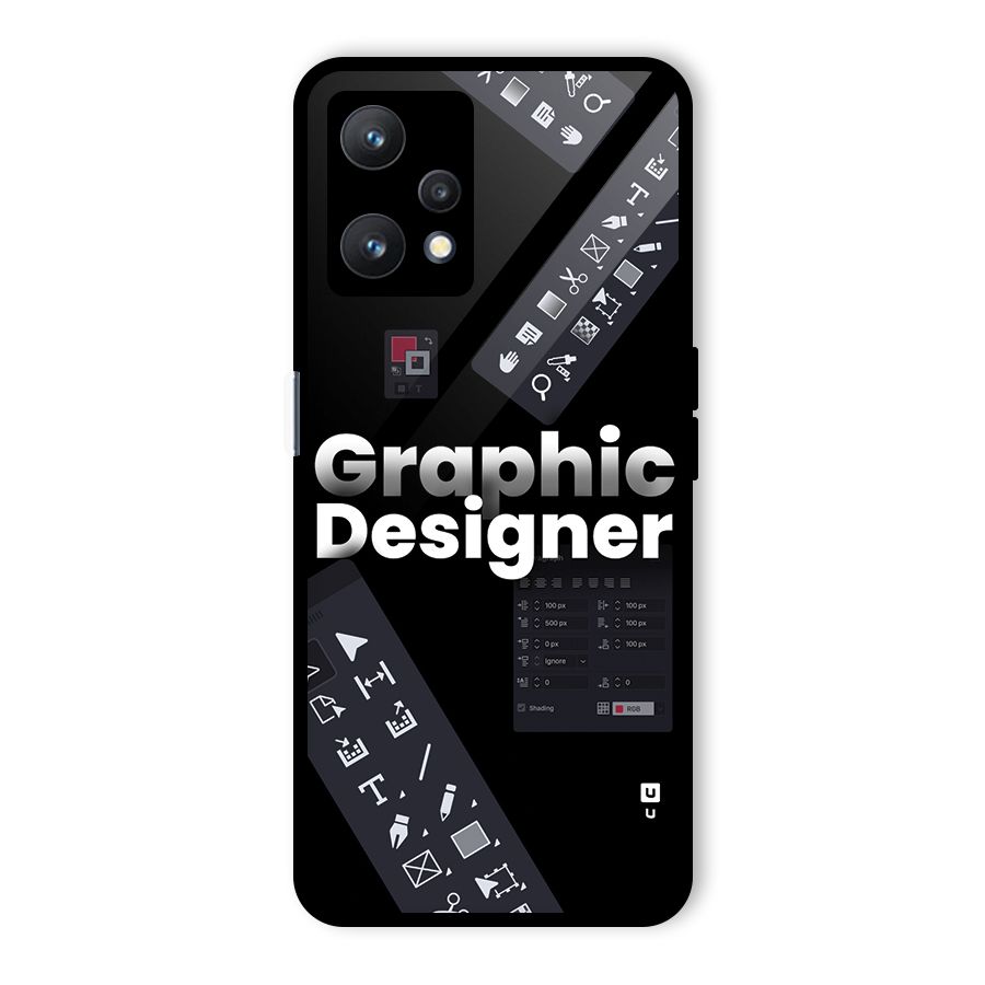 Graphic Designer Tools Glass Back Case for Realme 9 Pro 5G