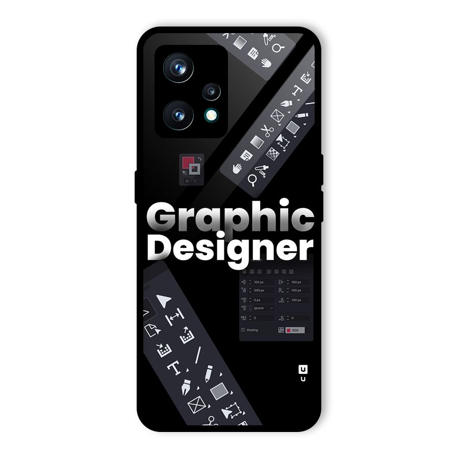 Graphic Designer Tools Glass Back Case for Realme 9 Pro Plus 5G