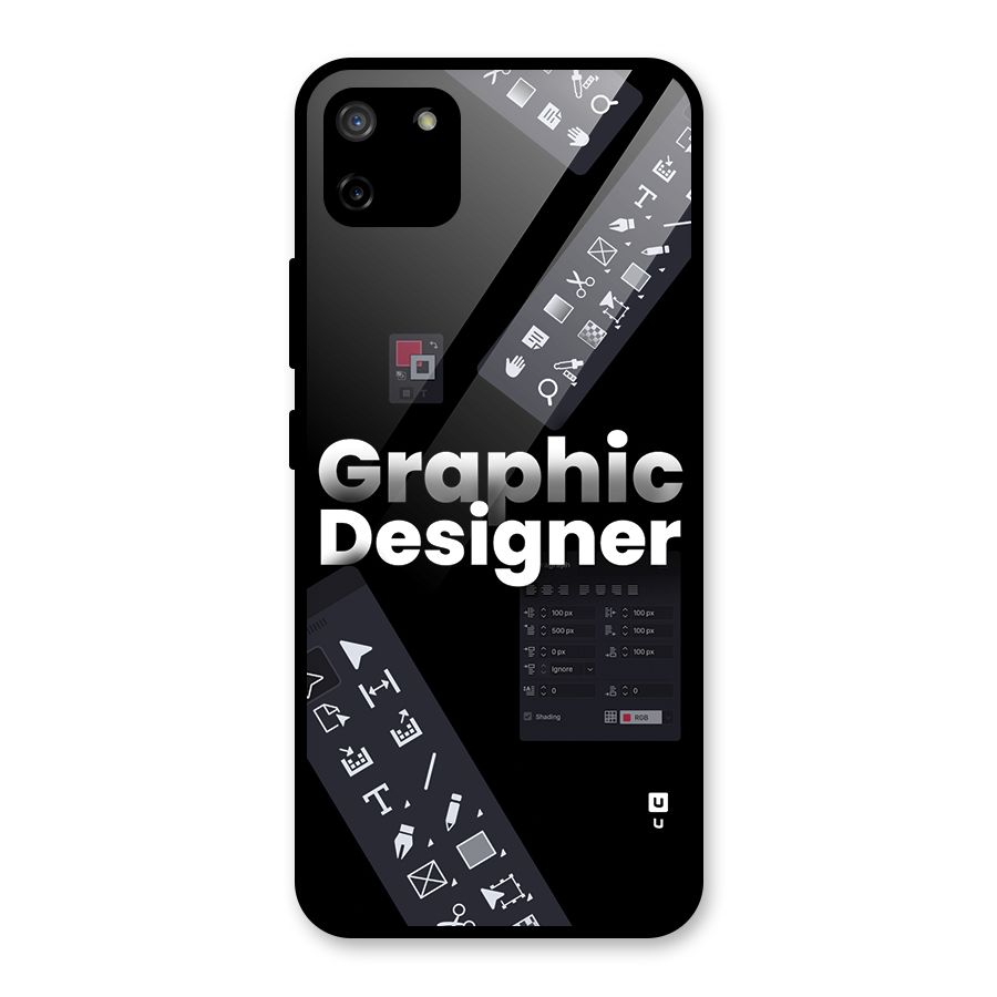 Graphic Designer Tools Glass Back Case for Realme C11