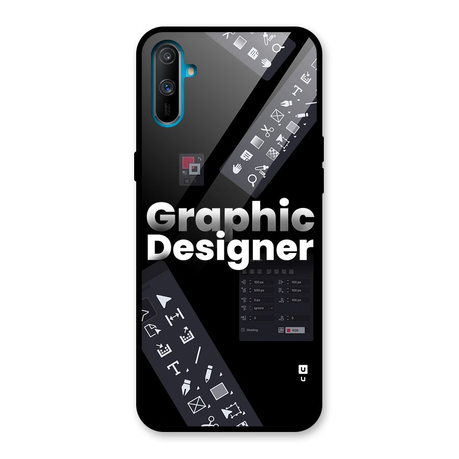 Graphic Designer Tools Glass Back Case for Realme C3