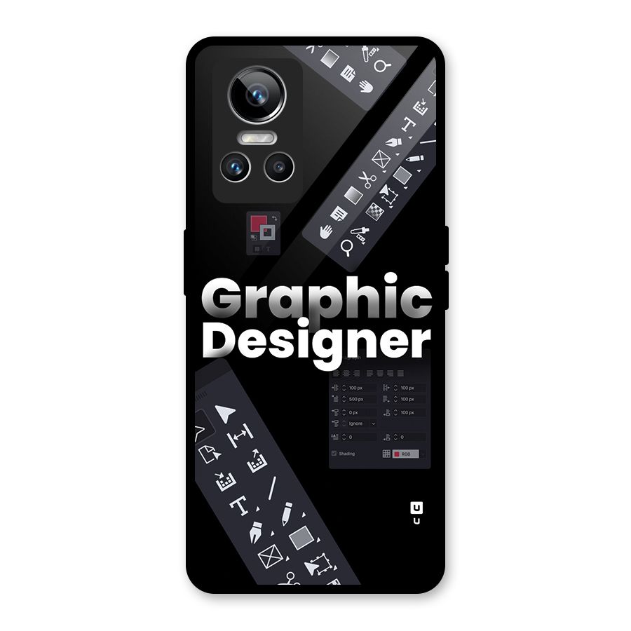 Graphic Designer Tools Glass Back Case for Realme GT Neo 3