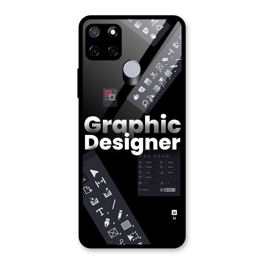 Graphic Designer Tools Glass Back Case for Realme Narzo 20