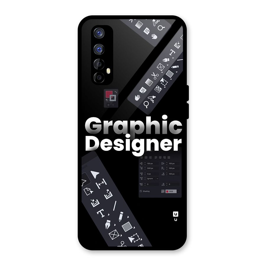 Graphic Designer Tools Glass Back Case for Realme Narzo 20 Pro