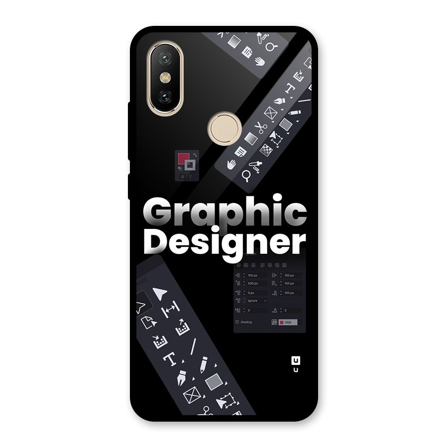 Graphic Designer Tools Glass Back Case for Redmi A1