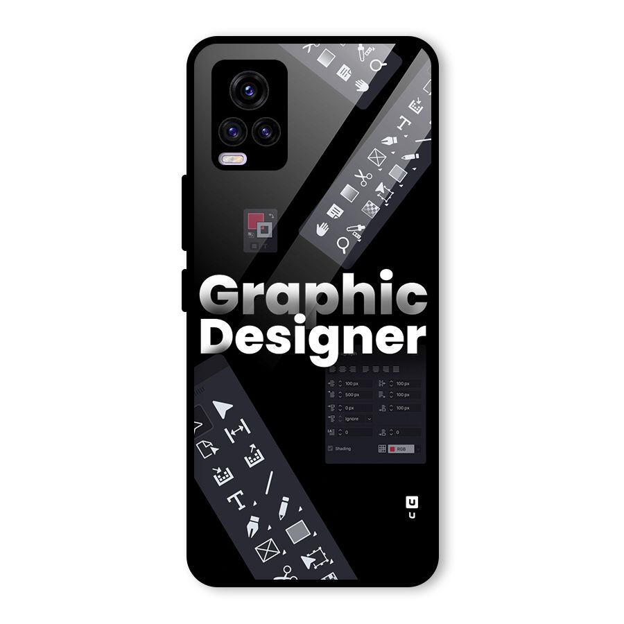 Graphic Designer Tools Glass Back Case for Vivo V20