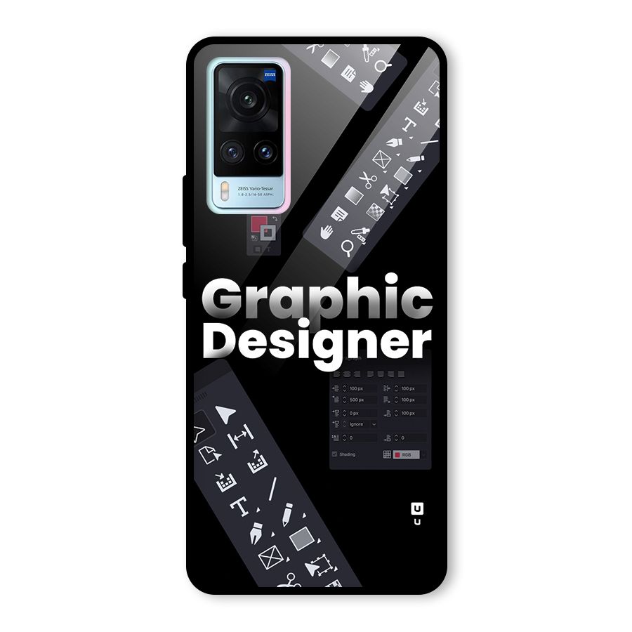 Graphic Designer Tools Glass Back Case for Vivo X60
