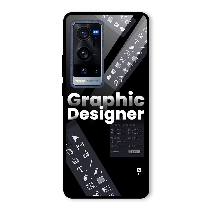 Graphic Designer Tools Glass Back Case for Vivo X60 Pro Plus