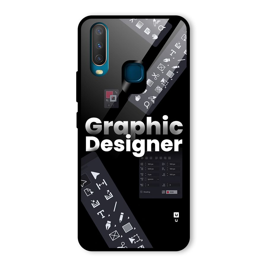 Graphic Designer Tools Glass Back Case for Vivo Y17