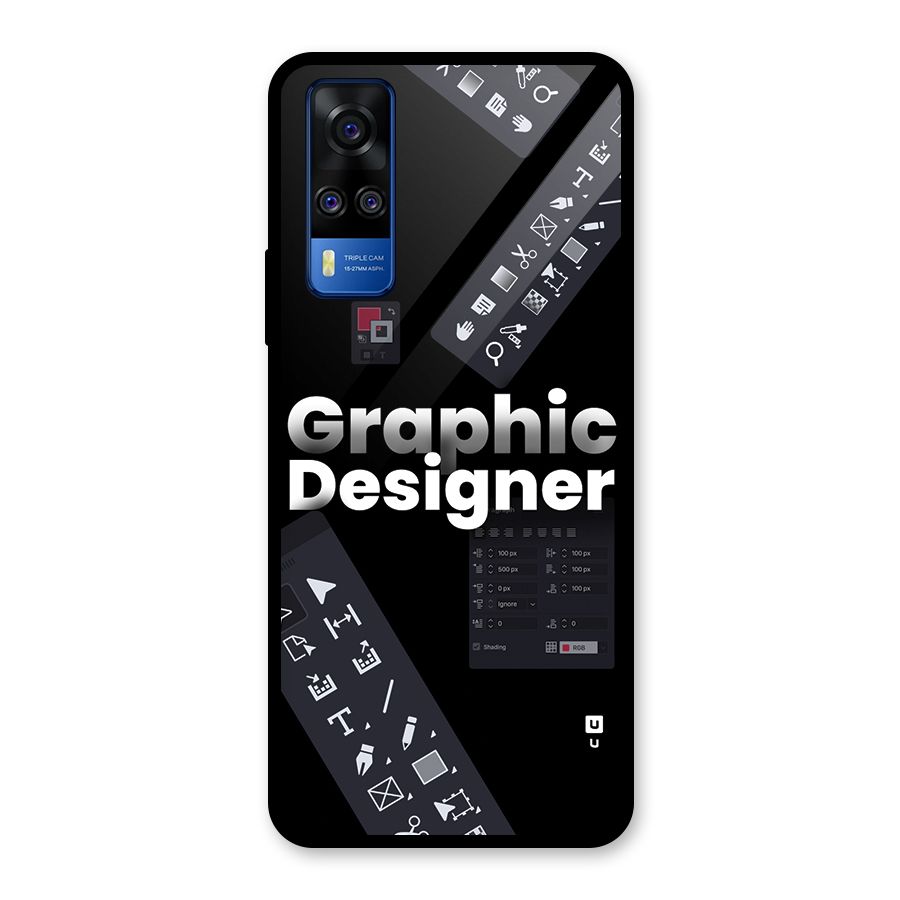 Graphic Designer Tools Glass Back Case for Vivo Y31