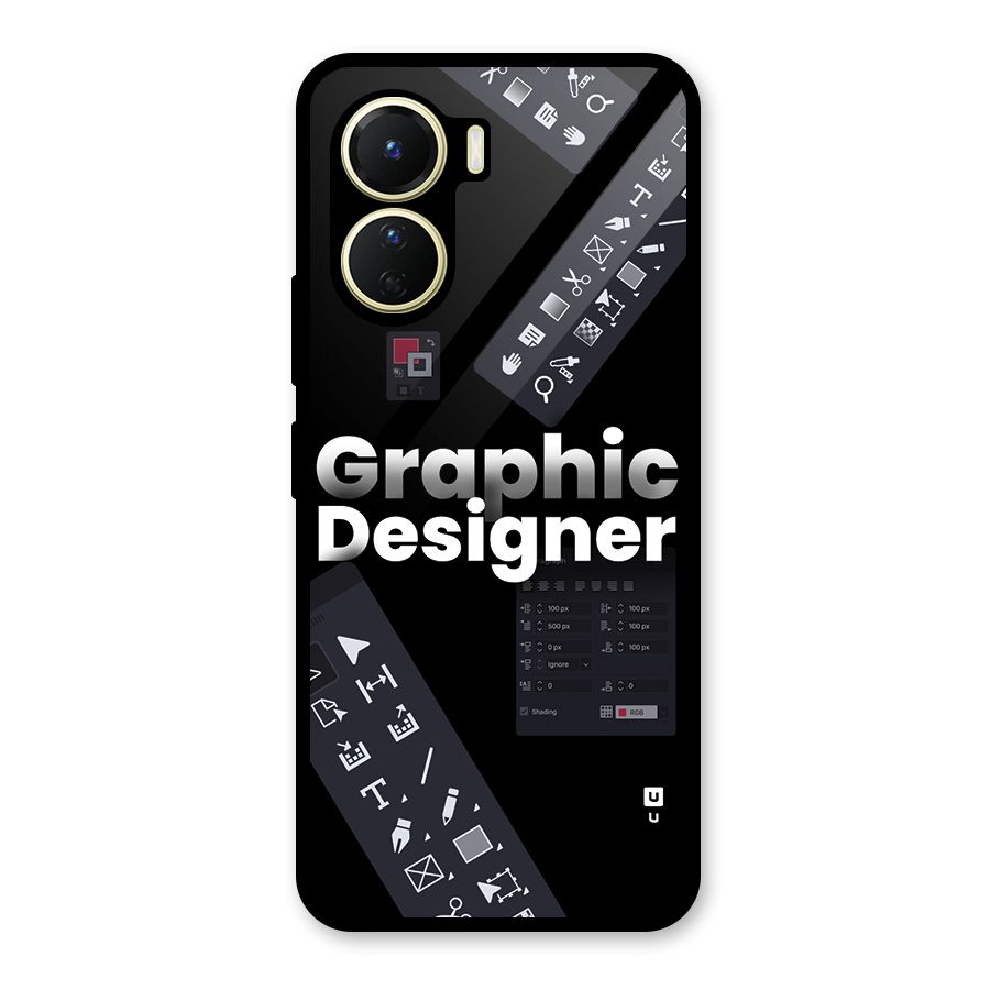 Graphic Designer Tools Glass Back Case for Vivo Y56