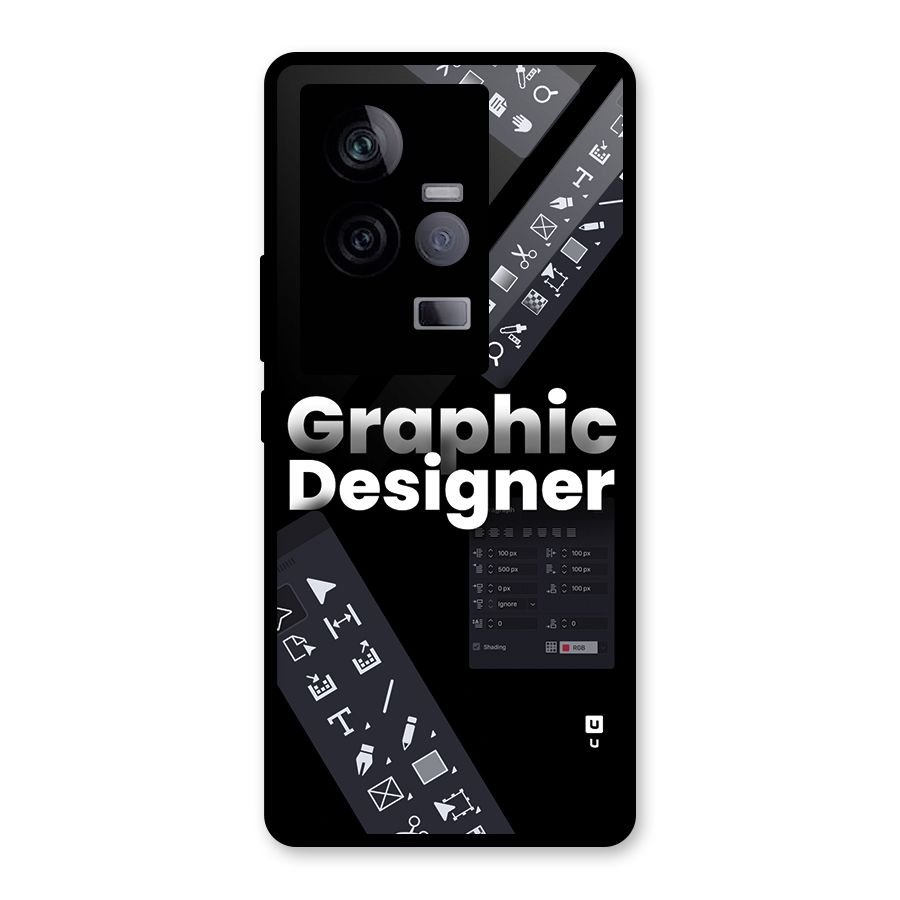 Graphic Designer Tools Glass Back Case for Vivo iQOO 11 5G