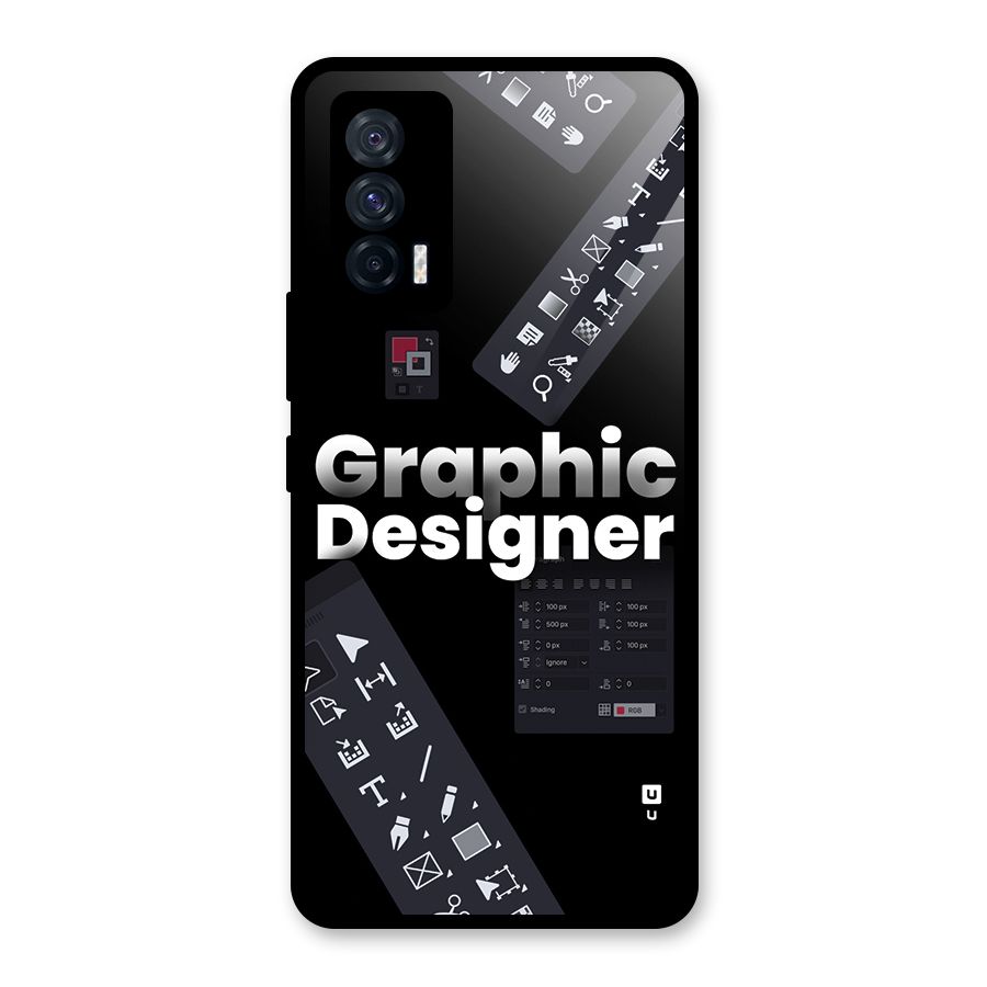 Graphic Designer Tools Glass Back Case for Vivo iQOO 7 5G
